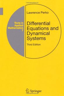 Differential Equations and Dynamical Systems (Texts in Applied Mathematics)