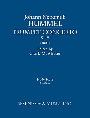 Trumpet Concerto, S.49: Study score