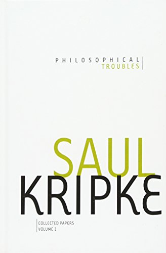 Philosophical Troubles: Collected Papers, Volume 1