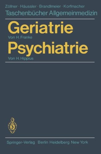 Geriatrie Psychiatrie (Taschenbücher Allgemeinmedizin)