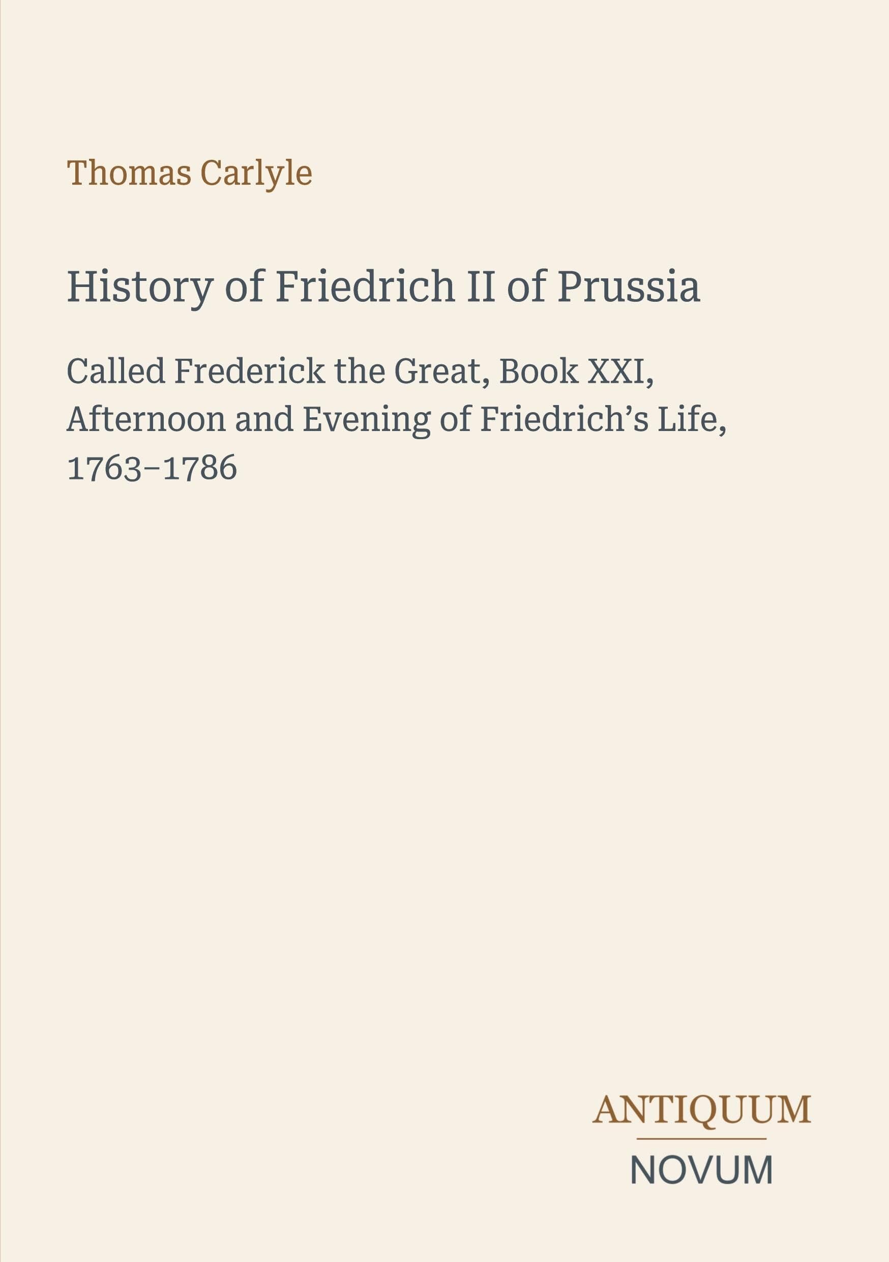 History of Friedrich II of Prussia