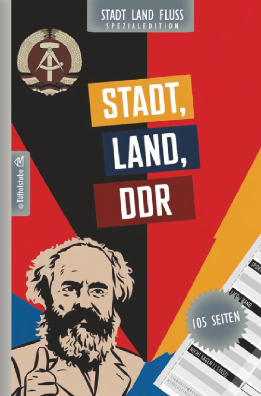 Stadt, Land, DDR - 105 Seiten - Stadt-Land-Fluss-Spezialedition für Ostalgie-Fans