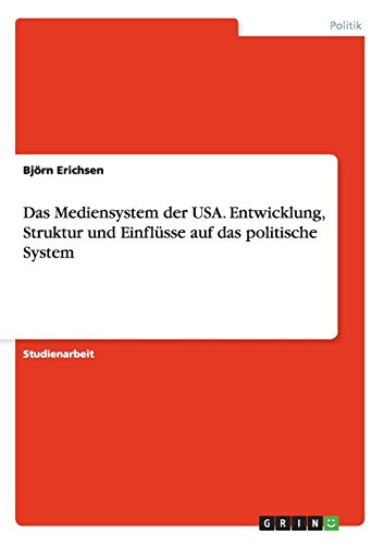 Das Mediensystem der USA. Entwicklung, Struktur und Einflüsse auf das politische System