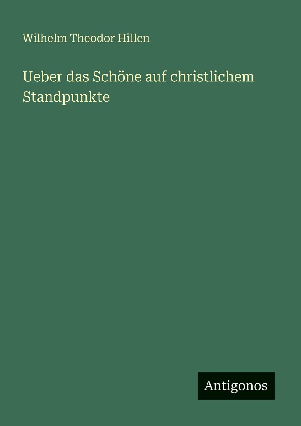 Ueber das Schöne auf christlichem Standpunkte