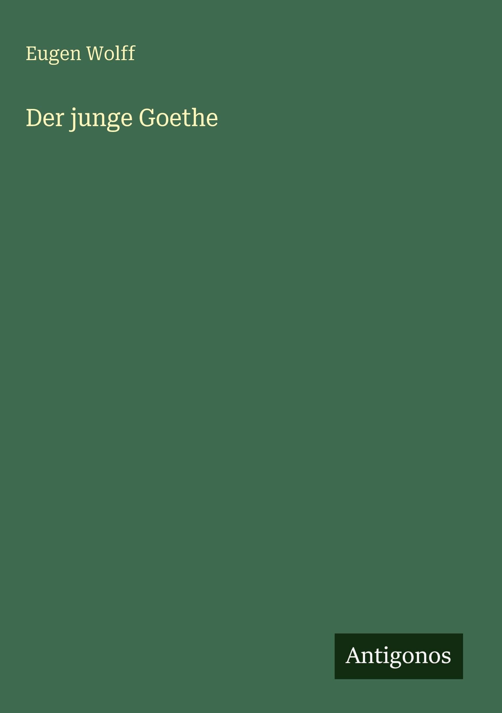Der junge Goethe