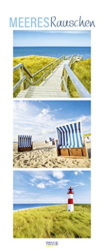 Meeresrauschen 2022: Schmaler Wandkalender. Foto-Kunstkalender zum Thema Meer und Strand. PhotoArt Vertikal Format: 28,5x69 cm.