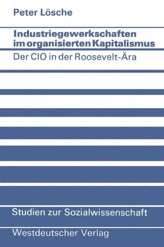 Industriegewerkschaften im organisierten Kapitalismus: Der Cio In Der Roosevelt-Ära (Studien Zur Sozialwissenschaft) (German Edition)