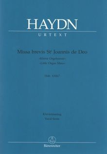 Missa brevis St. Joannis de Deo - Kleine Orgelmesse Hob.XXII:7 Partitur