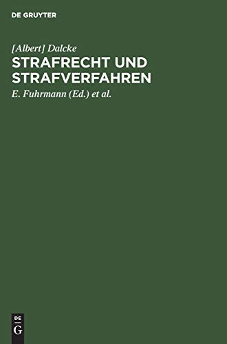 Strafrecht und Strafverfahren: 4. Nachtrag zur 35. Auflage / November 1952