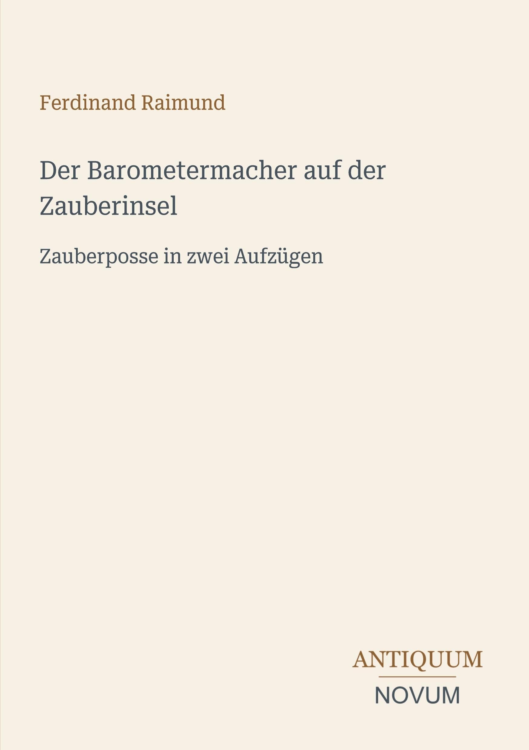 Der Barometermacher auf der Zauberinsel