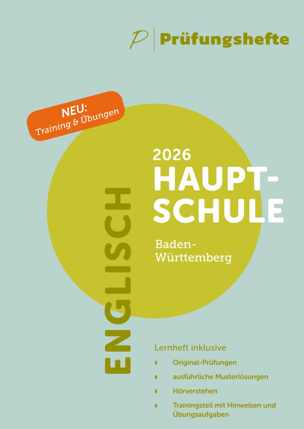 Prüfungsheft - 2026 Englisch Hauptschulabschluss – Baden-Württemberg – Original-Prüfungen und Lösungen