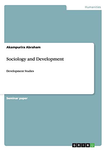 Sociology and Development: Development Studies