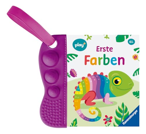 Ravensburger Play+ flip&pop: Erste Farben (Mein allererstes Beißbuch), Baby-Buch ab 6 Monate: Mein allererstes Beißbuch