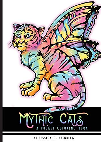 Mythic Cats Pocket Coloring Book