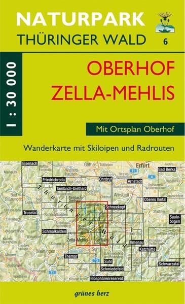 Wanderkarte 6 Oberhof/Zella-Mehlis: Mit Ortsplan Oberhof und Plan Rennsteiggarten. Mit Luisenthal, Frankenhain, Oberschönau und Goldlauter. Mit ... Thüringer Wald: Wanderkarten. 1:30.000)