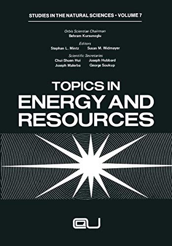 Topics in Energy and Resources (Ettore Majorana International Science Series, 10, Band 10)