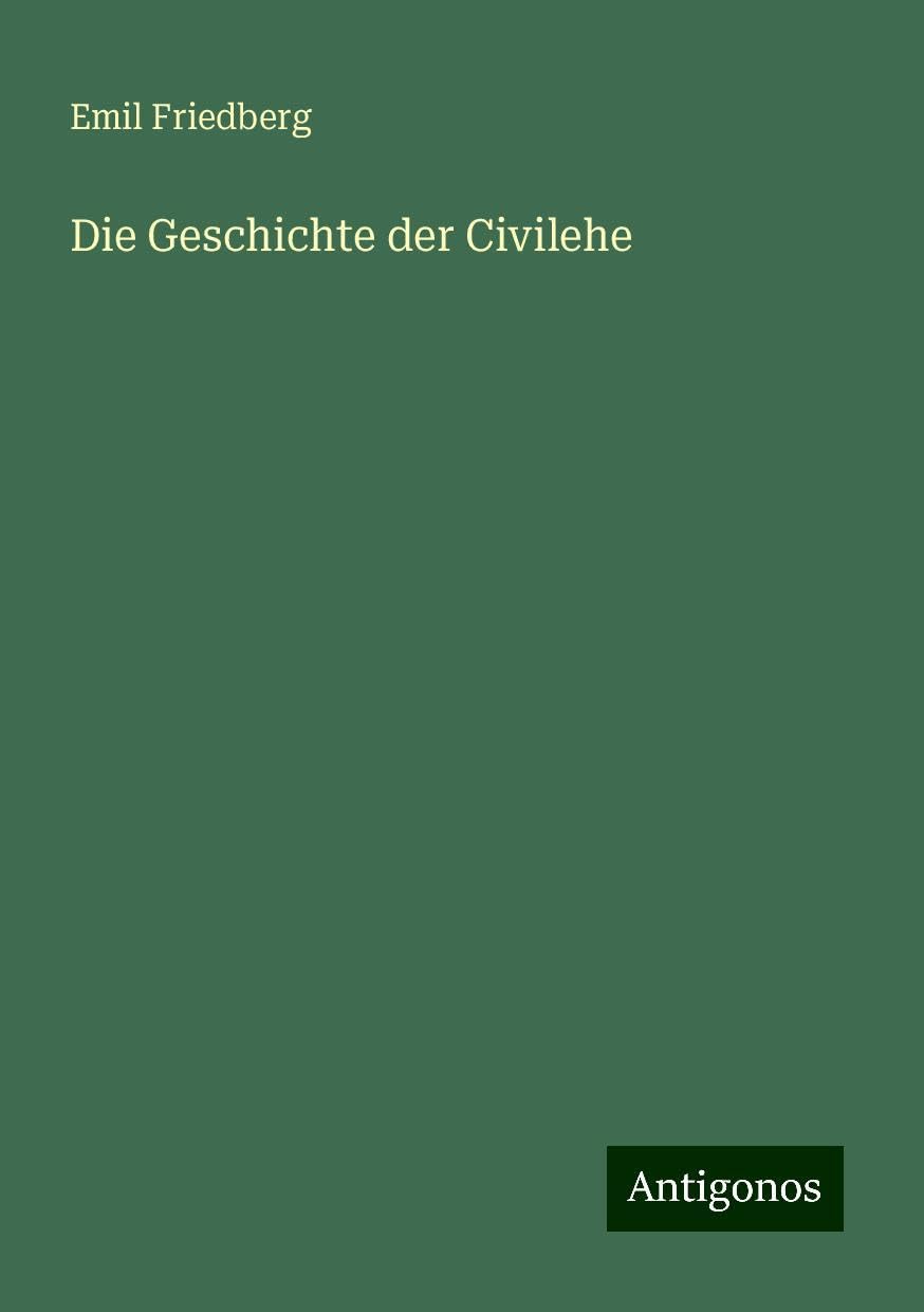 Die Geschichte der Civilehe