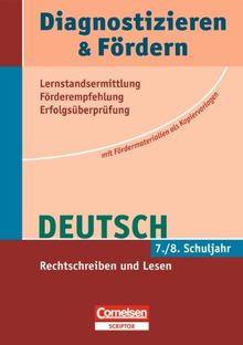 7./8. Schuljahr - Rechtschreiben und Lesen: Kopiervorlagen