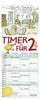 Timer für 2 2022: Familienplaner mit 3 breiten Spalten. Familienkalender mit Tier-Comics, Ferienterminen, Vorschau bis März 2023 und tollen Extras. 19 x 47 cm