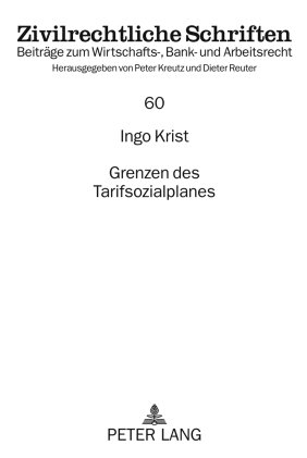Grenzen des Tarifsozialplanes
