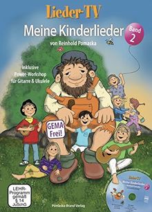 Lieder-TV: Meine Kinderlieder - Band 2 (mit DVD): Akkorde, Tabulatur, Noten. Mit Power-Workshop für Gitarre und Ukulele