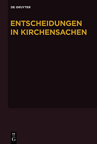 Entscheidungen in Kirchensachen seit 1946: 1.7.-31.12.2009
