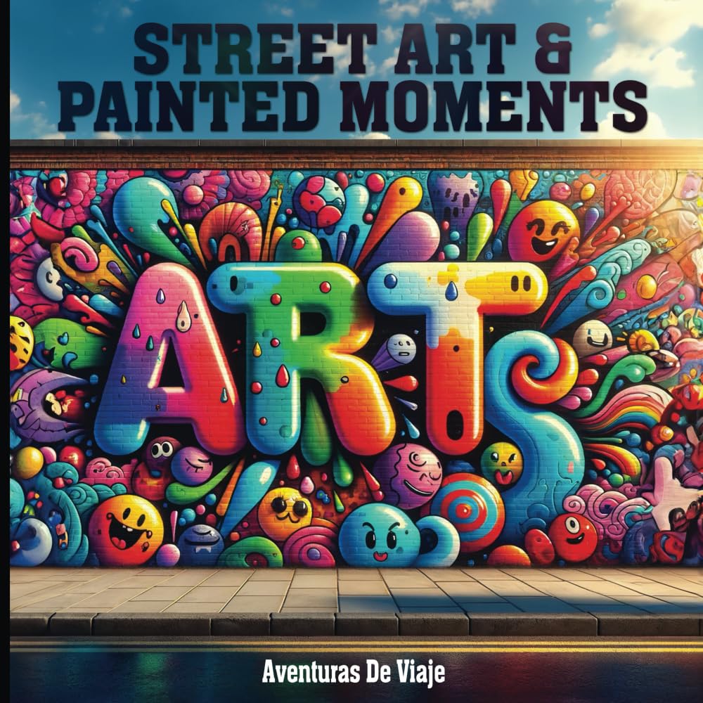 Street Art & Painted Moments: With Poetry and Self-Discovery (Adult Coloring Books)