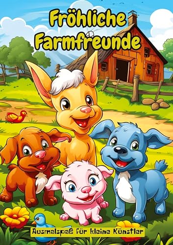 Fröhliche Farmfreunde: Ausmalspaß für kleine Künstler