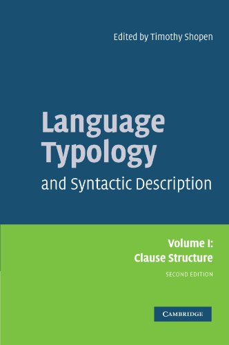 Language Typology and Syntactic Description (Language Typology & Syntactic Description)
