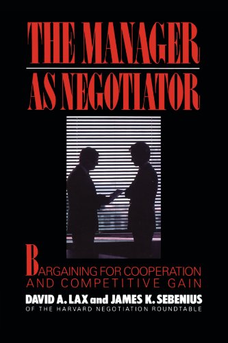 Manager as Negotiator