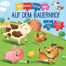 Puzzlekettenbuch Auf dem Bauernhof: 5 Puzzles mit je 6 Teilen