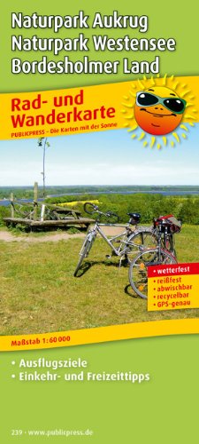 Rad- und Wanderkarte Naturpark Aukrug - Naturpark Westensee - Bordesholmer Land: Mit Ausflugszielen, Einkehr- und Freizeittipps, wetterfest, reissfest, abwischbar, GPS-genau. 1:60000