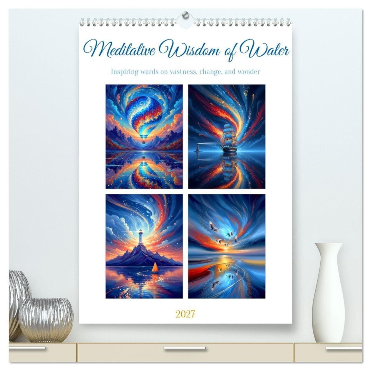 Meditative Wisdom of Water (High Quality Premium Wall Calendar 2027 DIN A2 portrait),CALVENDO 12 Month Wall Calendar: A calendar filled with magical ... to your everyday life. (CALVENDO Knowledge)