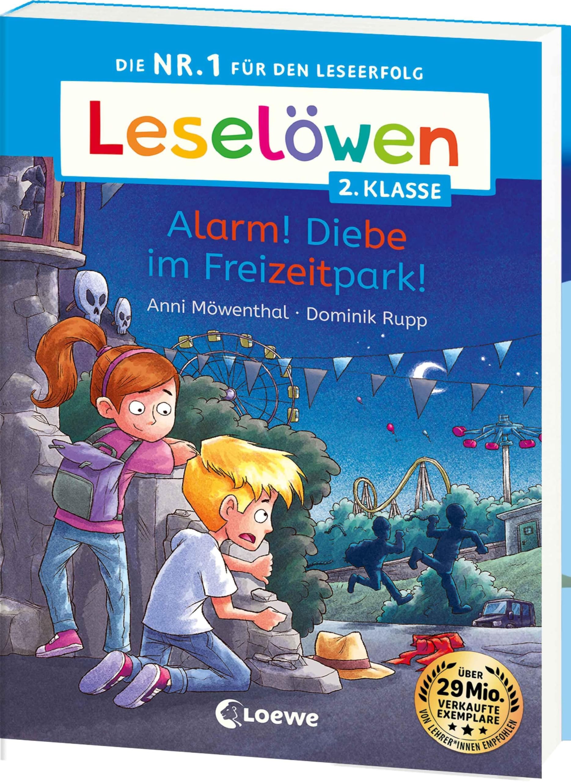 Leselöwen 2. Klasse - Alarm! Diebe im Freizeitpark!: Auf ins Leseabenteuer! - Die Nr. 1 für den Lesestart jetzt als praktische Broschurausgabe für unterwegs - Erstlesebuch für Kinder ab 6 Jahren