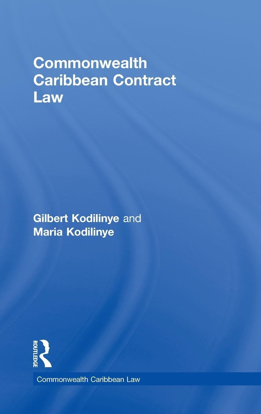 Commonwealth Caribbean Contract Law (Commonwealth Caribbean Law)