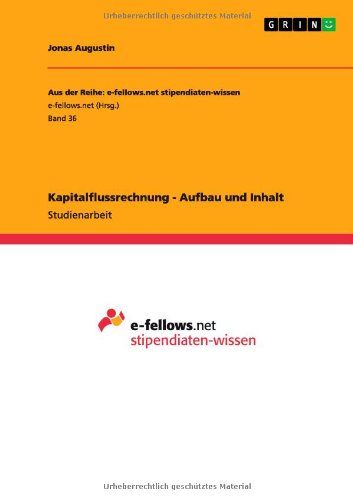 Kapitalflussrechnung - Aufbau und Inhalt