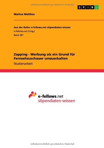 Zapping - Werbung als ein Grund für Fernsehzuschauer umzuschalten