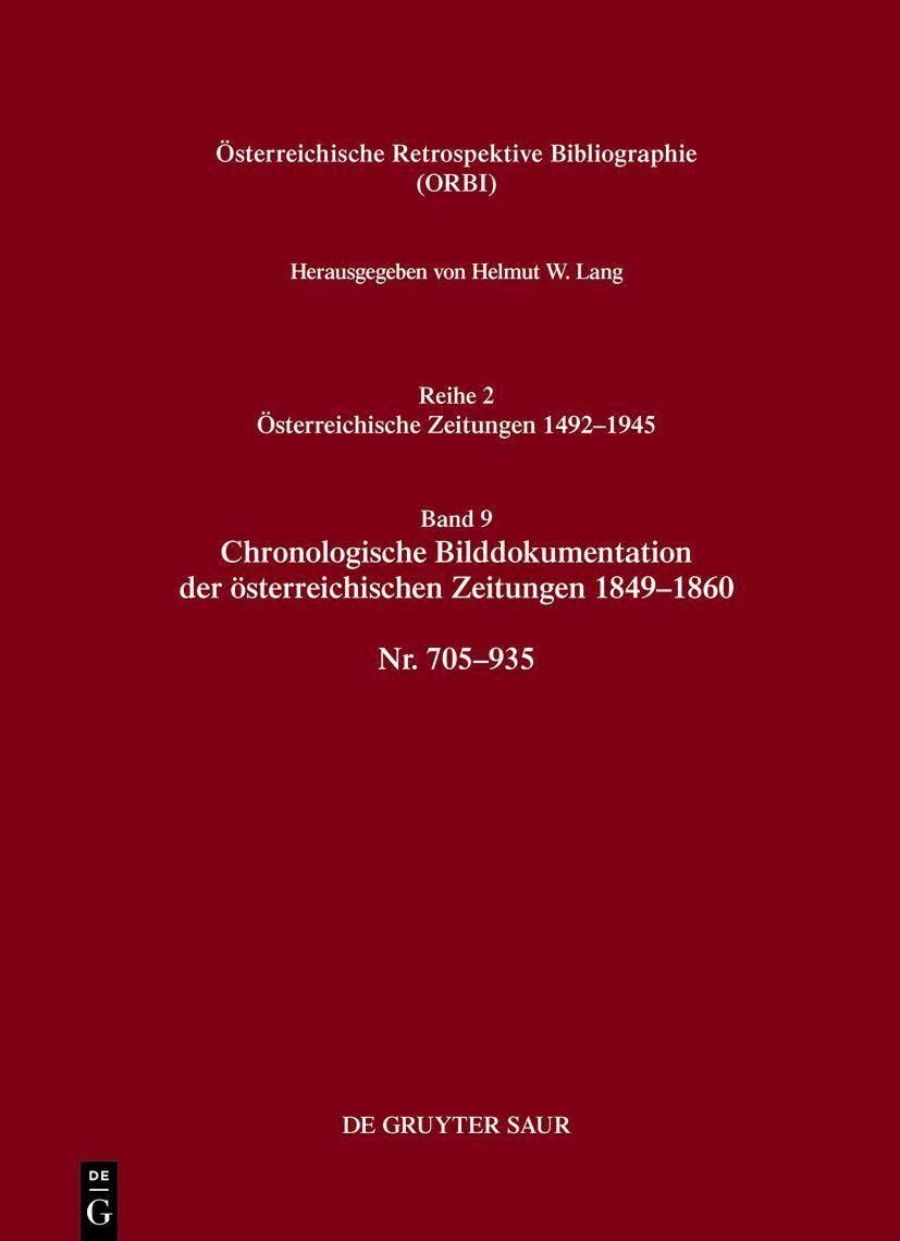 Bibliographie der österreichischen Zeitungen 1492-1945
