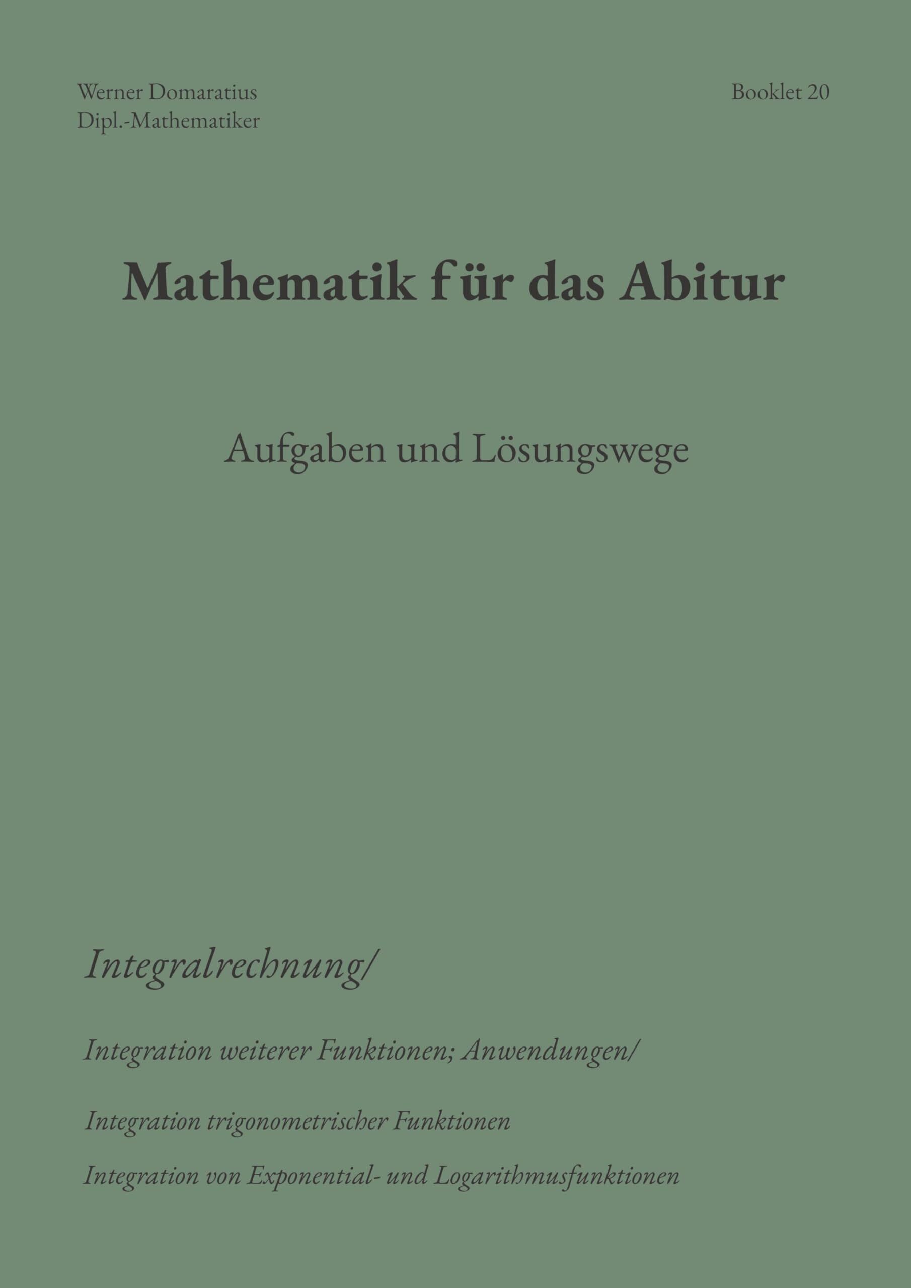 Mathematik für das Abitur