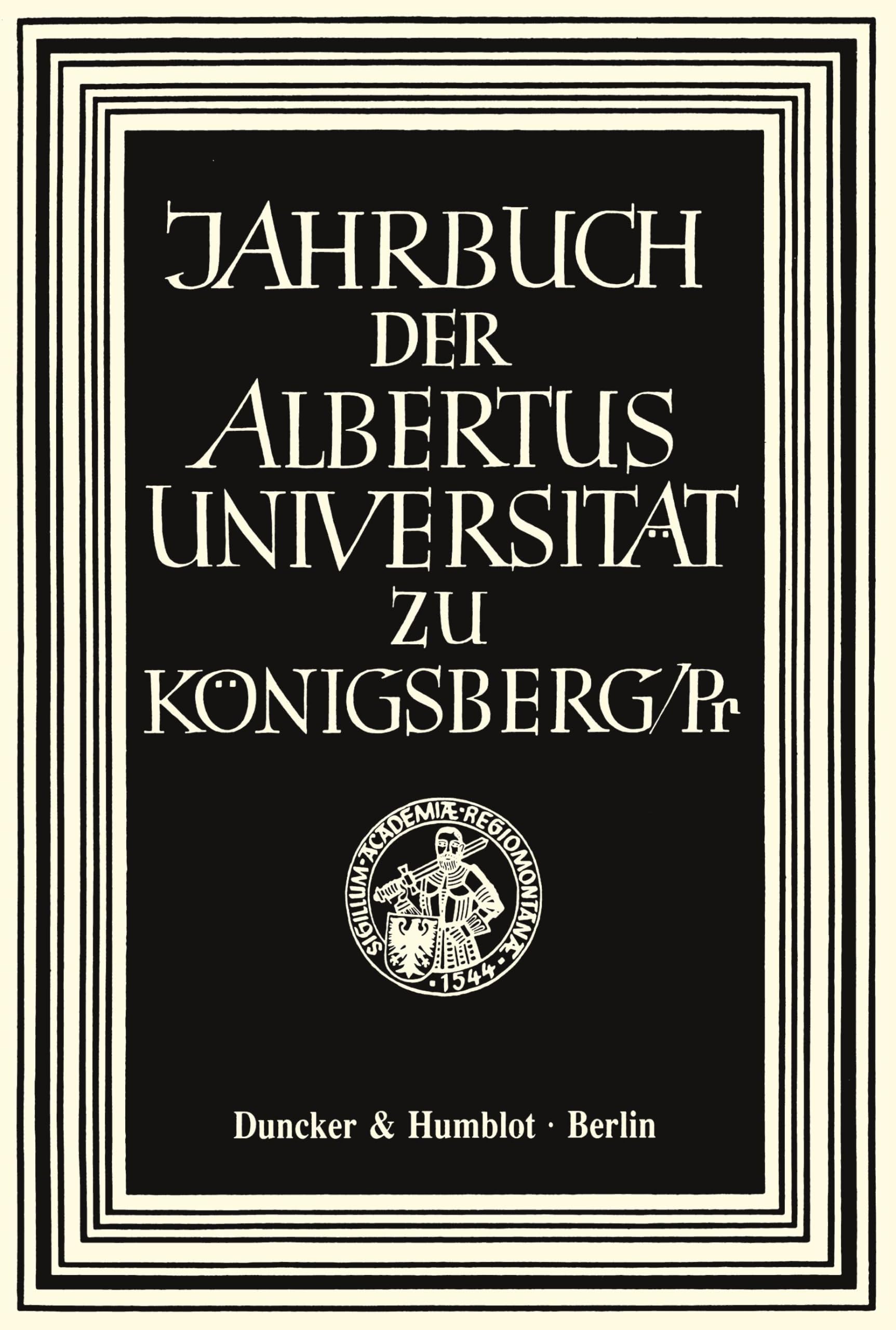 Jahrbuch der Albertus-Universität zu Königsberg/Pr. Band XXVIII (1993). Mit Abb. (Jahrbuch der Albertus Universität zu Königsberg/Pr.; JBK 28)