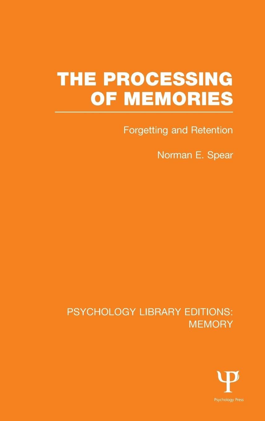 The Processing of Memories (PLE: Memory): Forgetting and Retention (Psychology Library Editions: Memory, 23, Band 23)