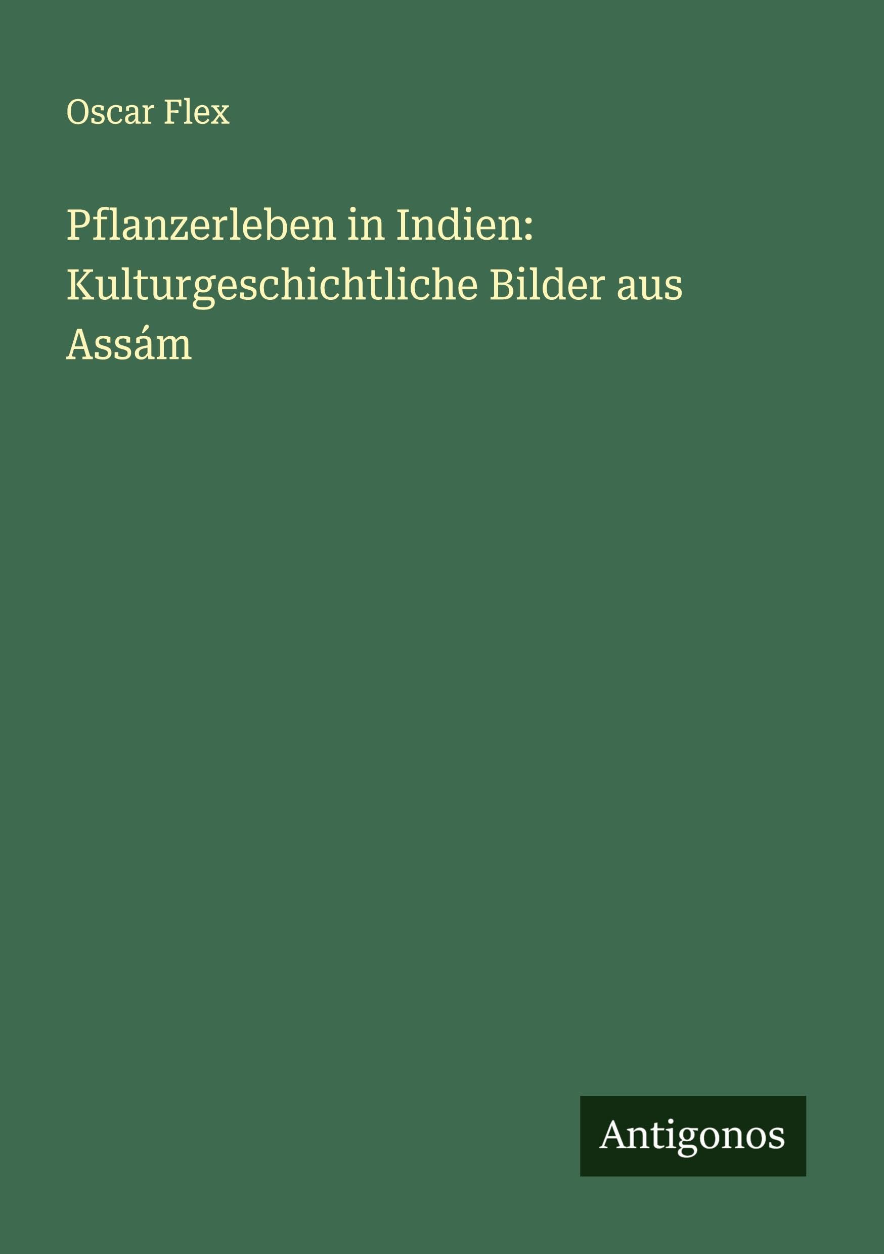 Pflanzerleben in Indien: Kulturgeschichtliche Bilder aus Assám