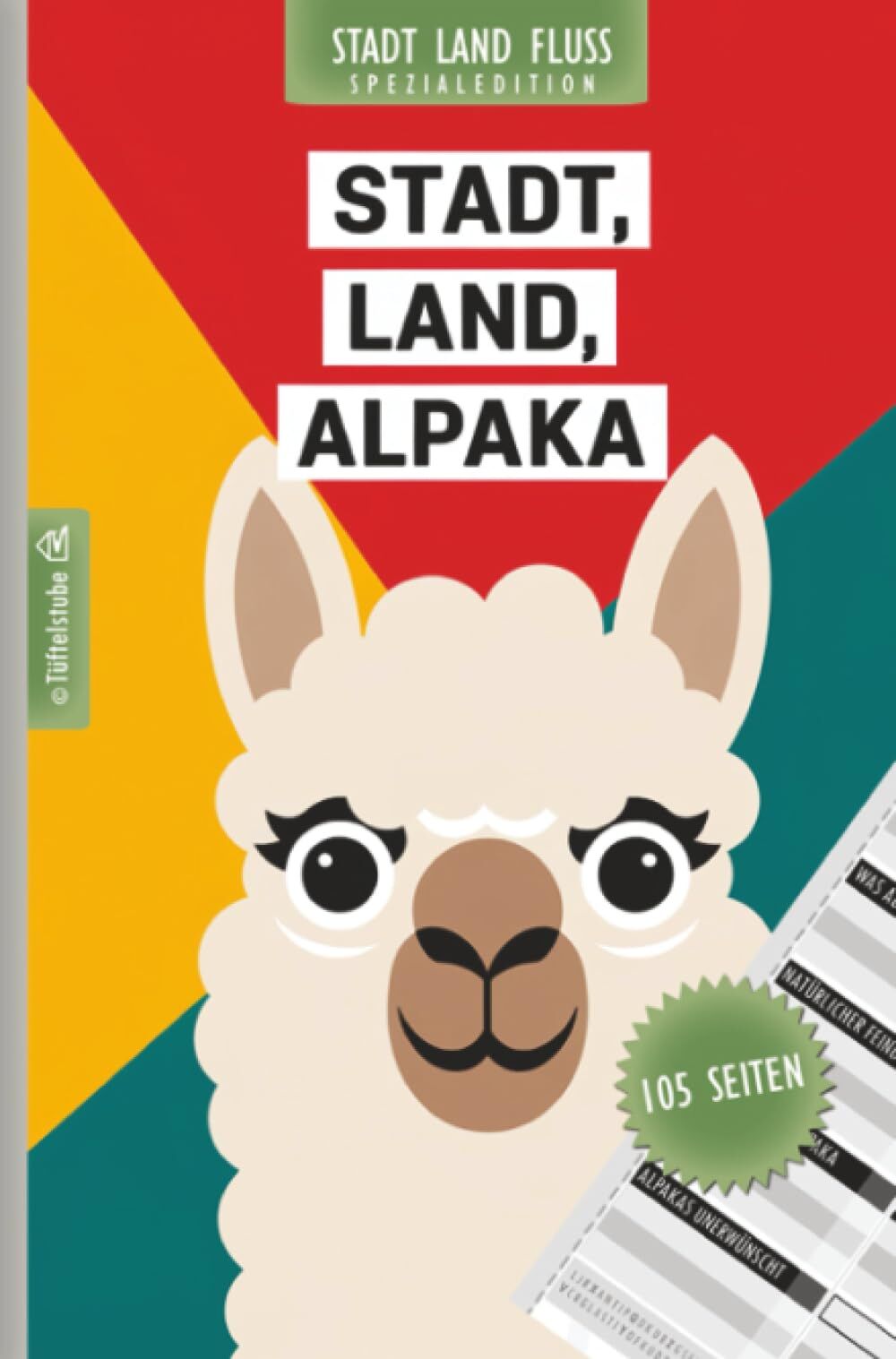 Stadt, Land, Alpaka - 105 Seiten - Stadt-Land-Fluss-Spezialedition für Alpaka-Fans