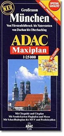 ADAC Stadtpläne, spezialgefaltet, Großraum München (ADAC Stadtplan spezialgefaltet)