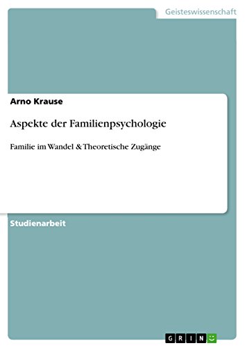 Aspekte der Familienpsychologie: Familie im Wandel & Theoretische Zugänge