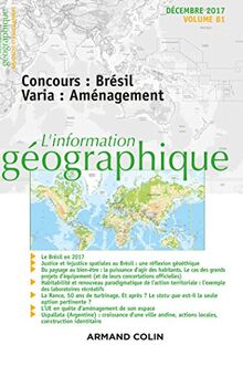 Information géographique (L'), n° 81-4. Concours : Brésil