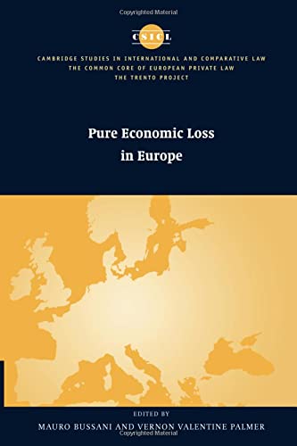 Pure Economic Loss in Europe (The Common Core of European Private Law)