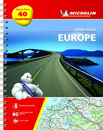 Michelin Straßenatlas Europa mit Spiralbindung (MICHELIN Atlanten)