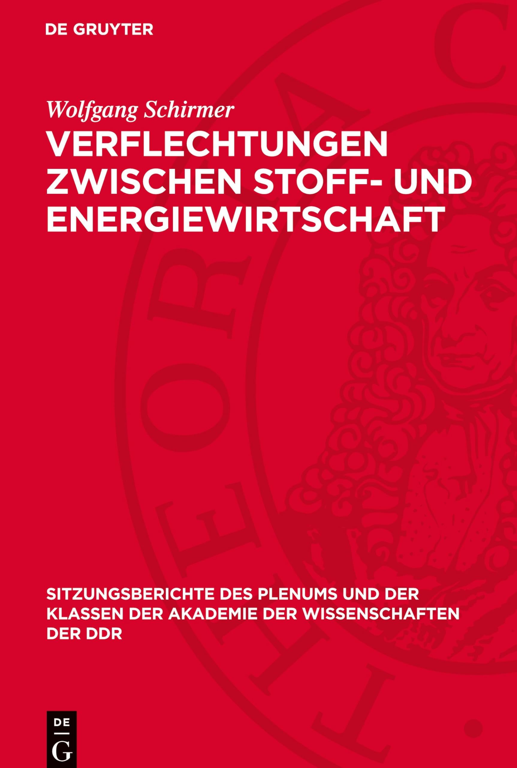 Verflechtungen zwischen Stoff- und Energiewirtschaft (Sitzungsberichte des Plenums und der Klassen der Akademie der Wissenschaften der DDR, 1972/8)