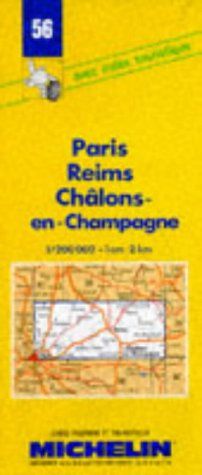 Michelin Karten, Bl.56 : Paris, Reims, Chalons-en-Champagne (Michelin Maps)